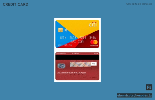 Beispielvorschau der Citibank Mastercard (Niederlande)